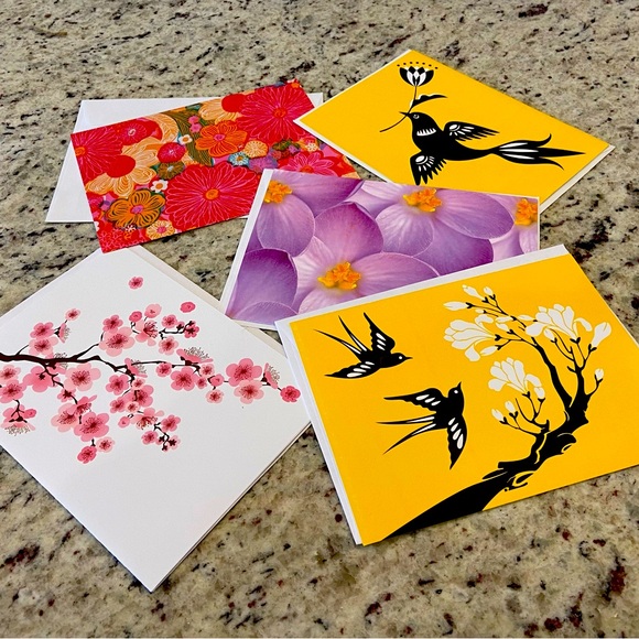 Spring Note Card Set of 10 - Picture 1 of 2